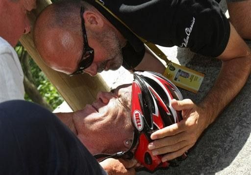 Pleasure and pain: Australia's Stuart O'Grady has had an up-and-down time in France this year,