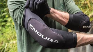 100% Teratec Mountain Biking Elbow Pad MTB & BMX Protection Ultralight Nylon Slip On Sleeve with Built in Padding 