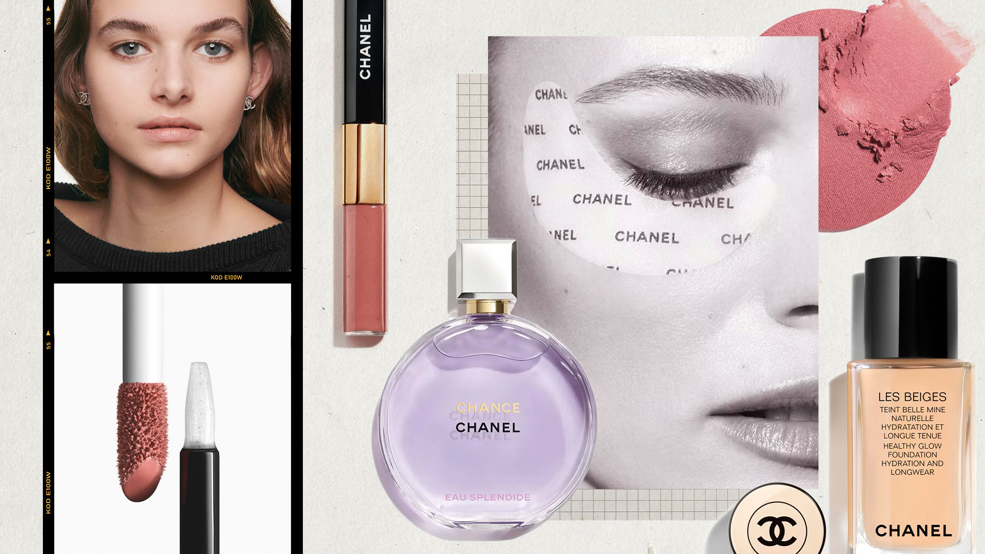 Collage Image of Spring Beauty Products From Chanel Beauty