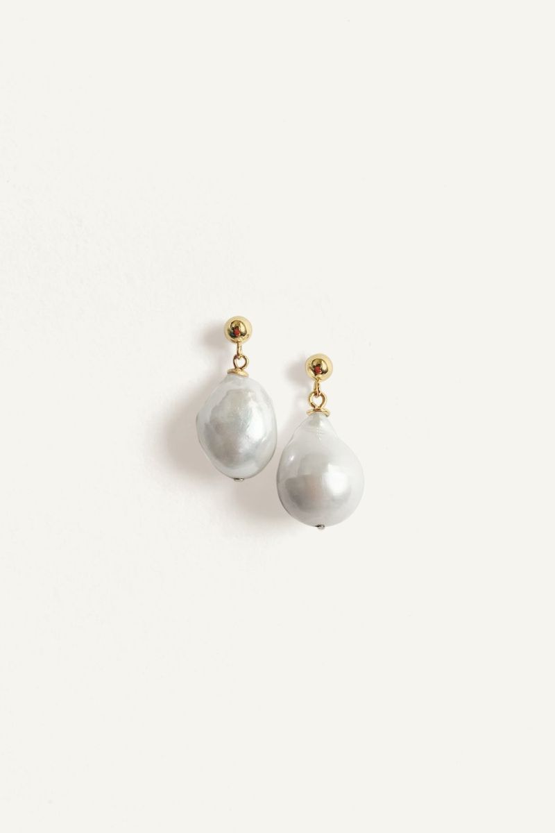 Kinn Studio Baroque Pearl Drop Earrings