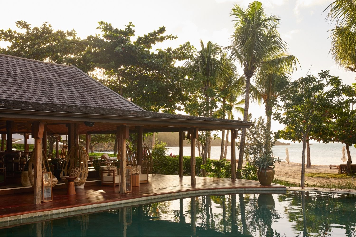 Hermitage Bay Antigua Review - the pool