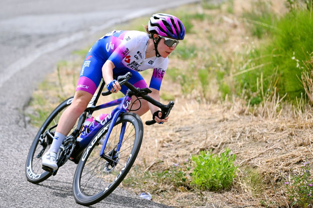 CESENA ITALY JULY 04 Amanda Spratt of Australia and Team BikeExchange Jayco competes during the 33rd Giro dItalia Donne 2022 Stage 4 a 1209km stage from Cesena Torinese to Cesena Torinese GiroDonne UCIWWT on July 04 2022 in Cesena Italy Photo by Dario BelingheriGetty Images