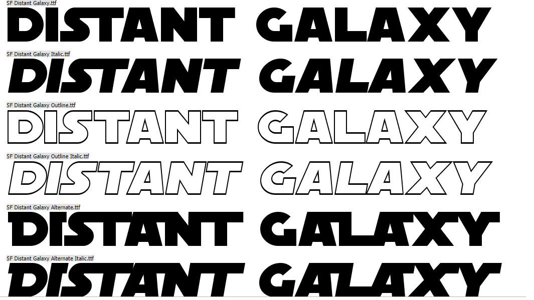 star wars title font