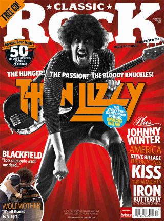 The cover of Classic Rock magazine issue 103 featuring Thin Lizzy’s Phil Lynott