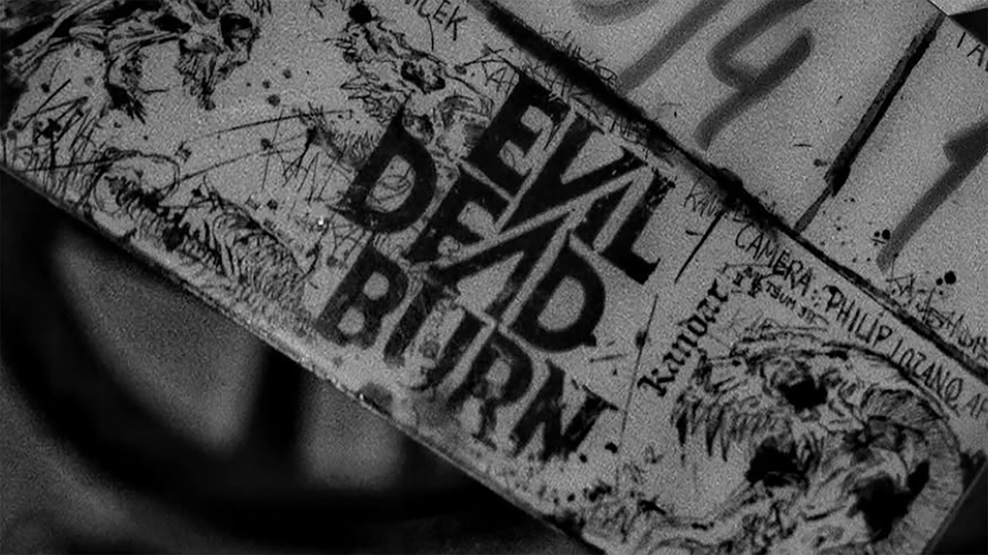 Evil Dead Burn clapperboard