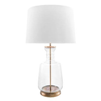 nuLOOM 24” Emma Clear Glass Cotton Shade Gold Table Lamp: was $176.45, now $76.94 ($99.51 off) at Overstock