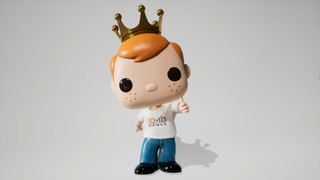 A Funko pop giving a thumbs up