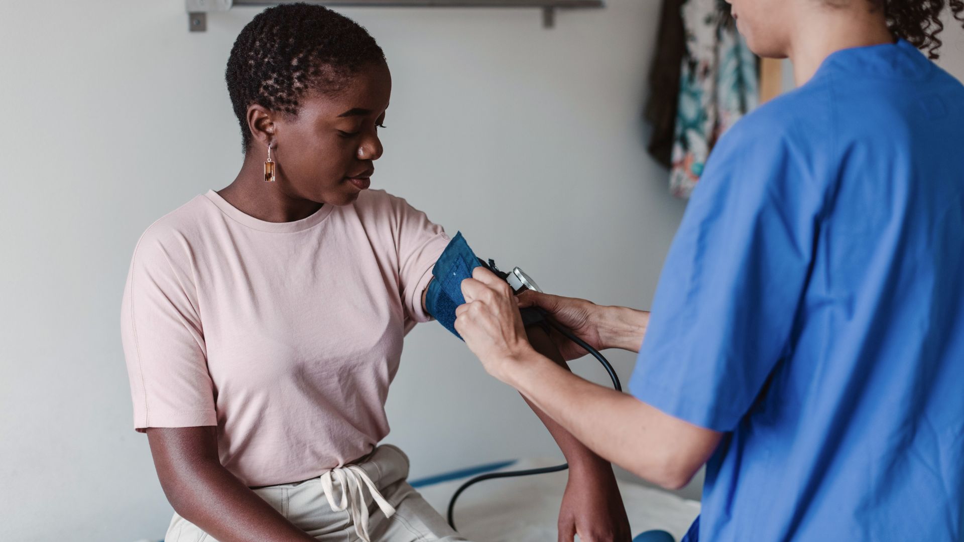 Woman getting a vaccine