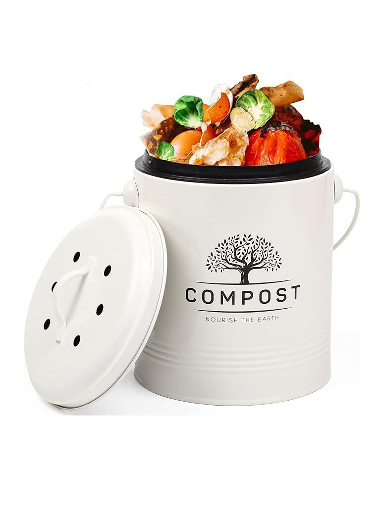 Kitchen Compost Bin, 1.3 Gallon