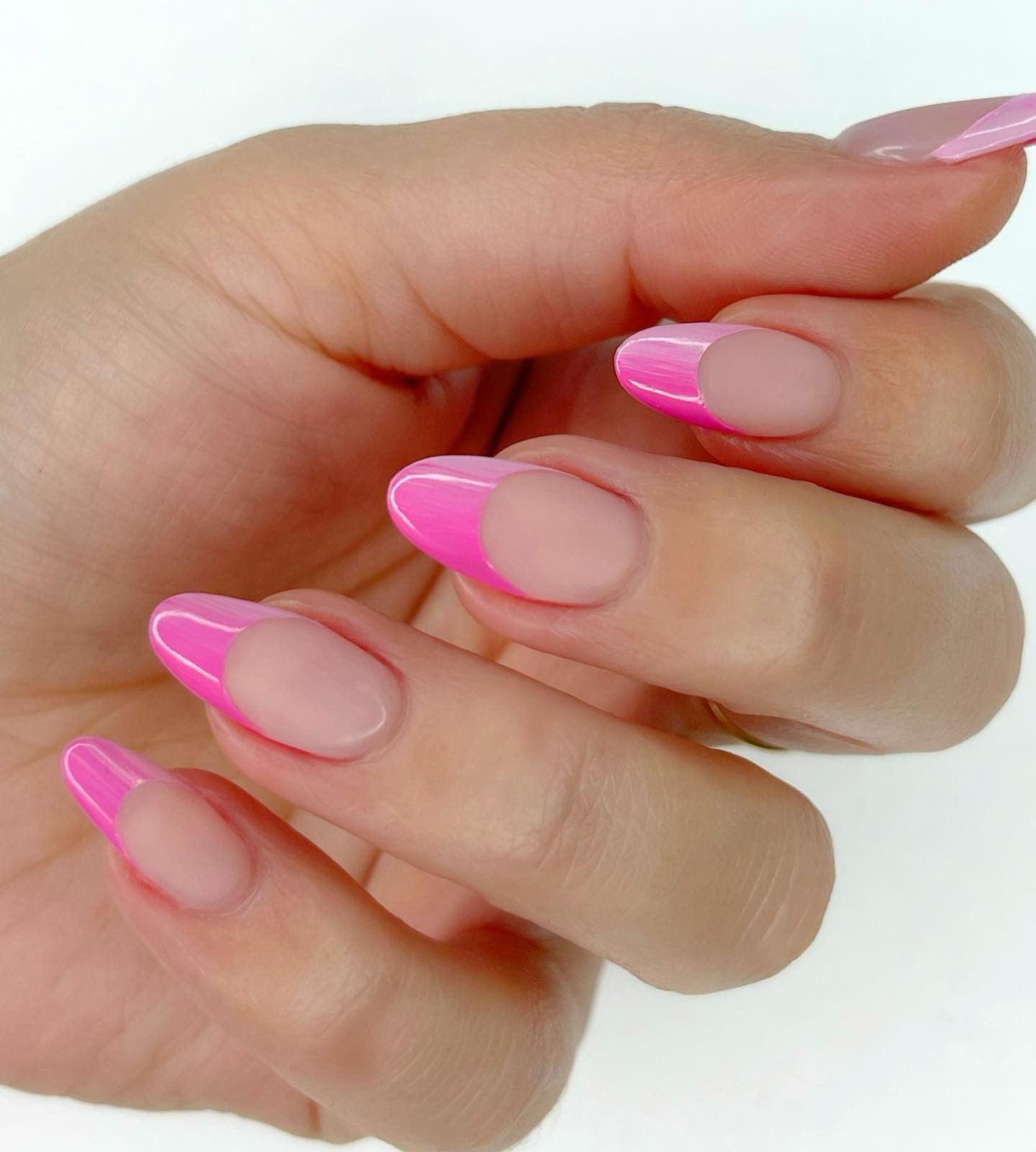 Ombre french tip manicure by Brittney Boyce