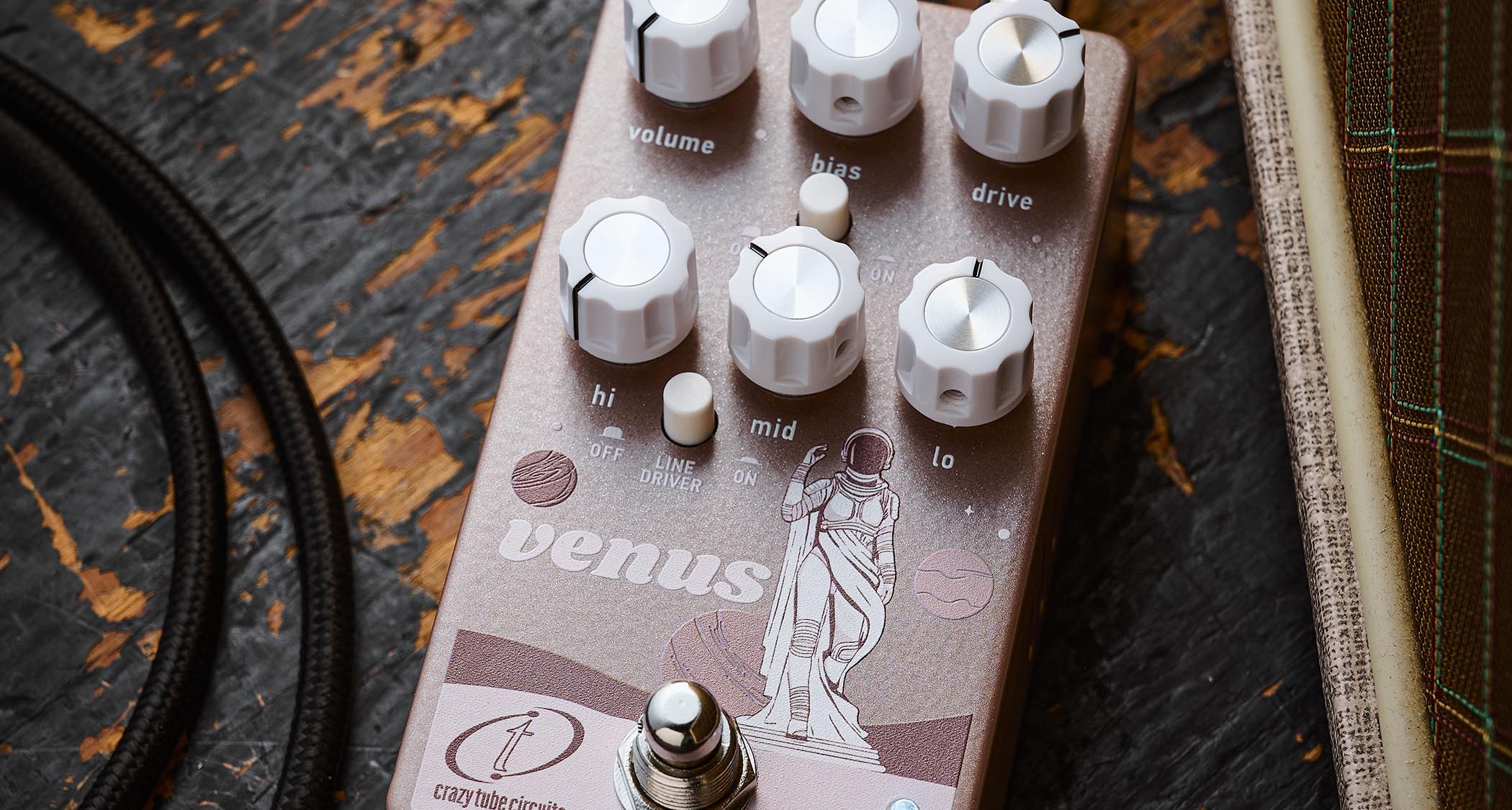 Crazy Tube Circuits Venus: this tube-driven overdrive is inspired by the K Butler/Chandler Tube Driver but has a number of clever, practical updates.