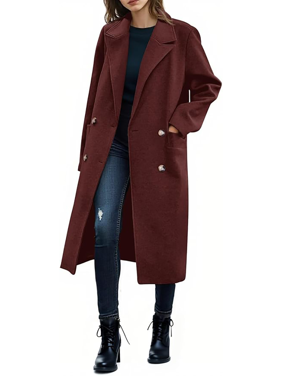 Saodimallsu, Double Breasted Long Pea Coat