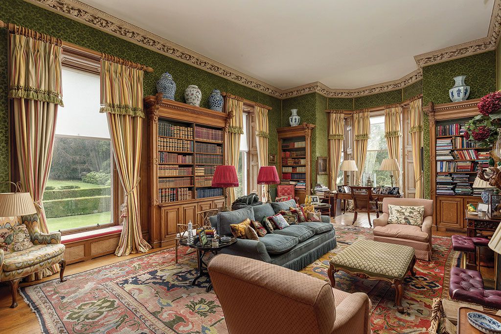 House for sale with a library: Portmore Estate, Peebles, Scottish Borders.