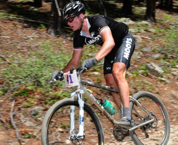 Brad Bingham (Moots) riding in the top ten.