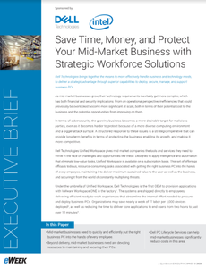 Whitepaper cover with text and image of warehouse top left