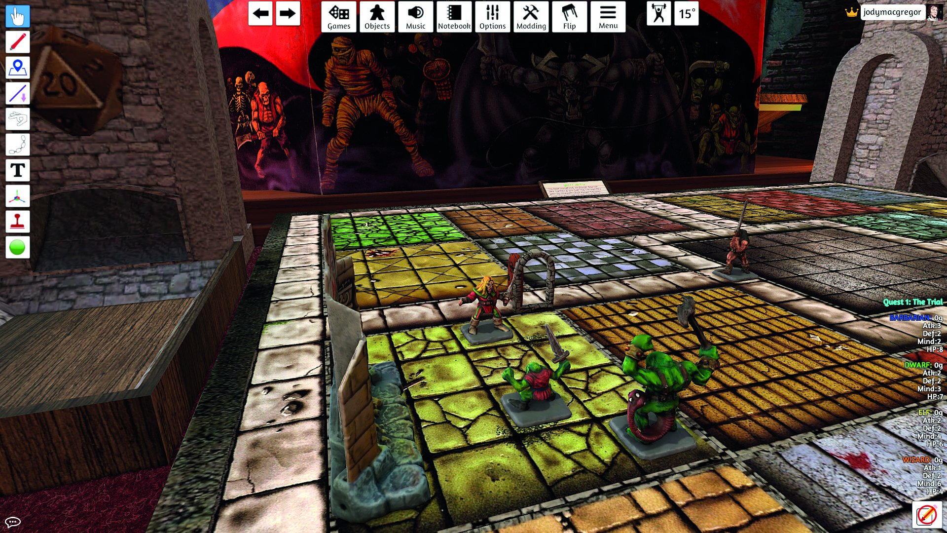 A HeroQuest mod for Tabletop Simulator