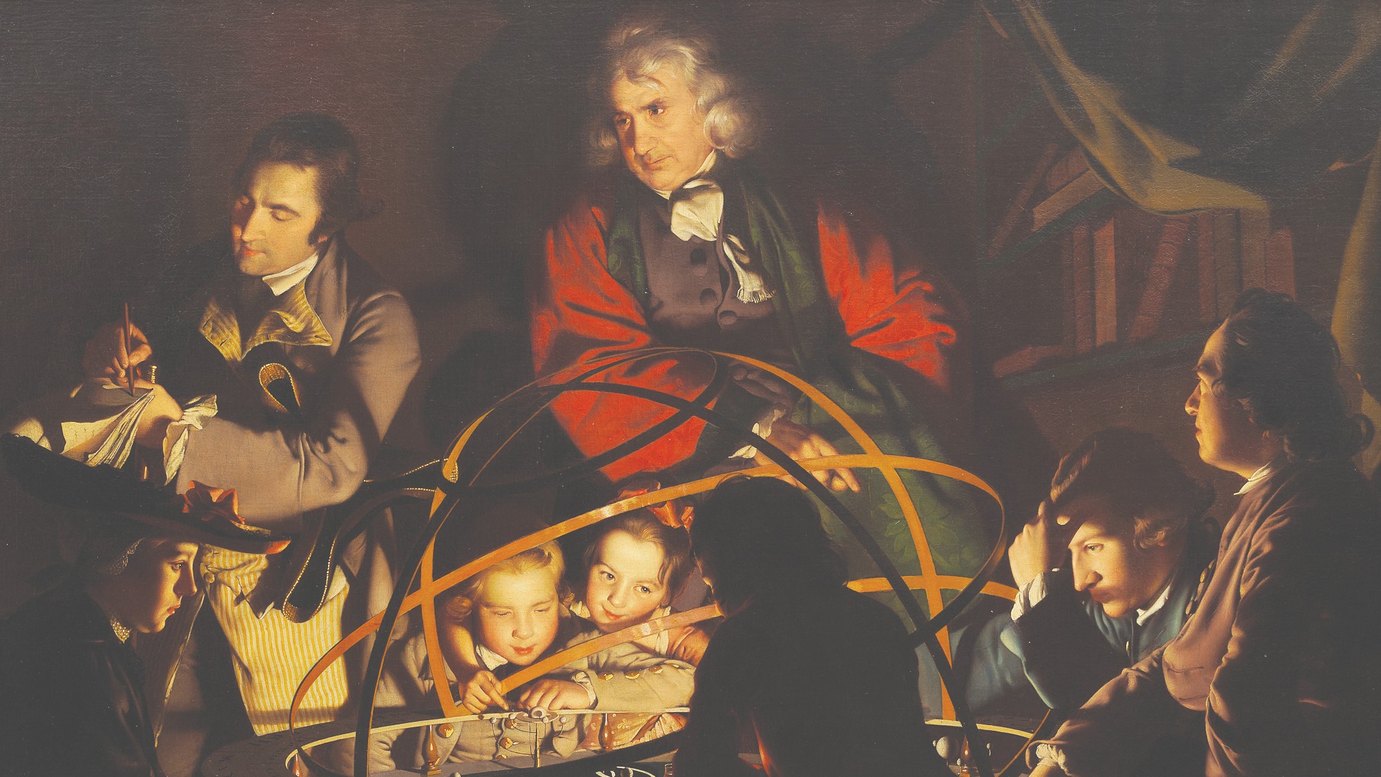 painting showing a philosopher lecturing