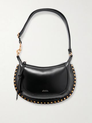 Oskan Moon Studded Leather Shoulder Bag