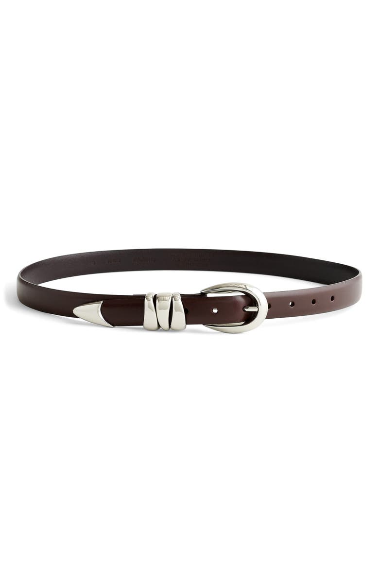 Chunky Metal Leather Belt