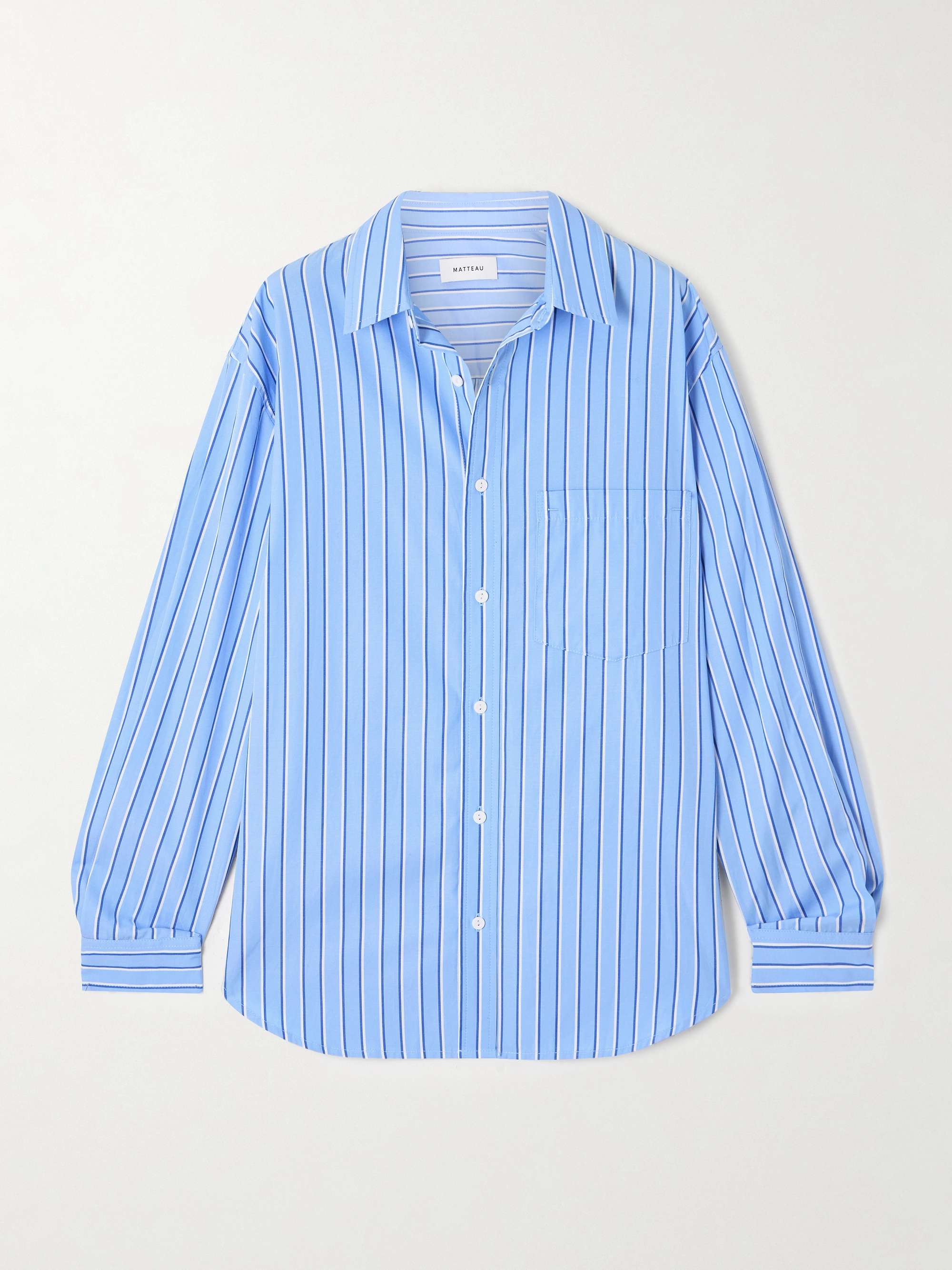 Striped Organic Cotton-Poplin Shirt