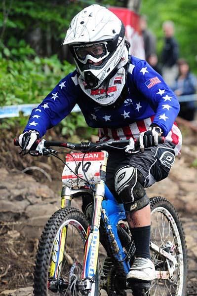 Melissa Buhl (KHS) looked strong at this point on the course.