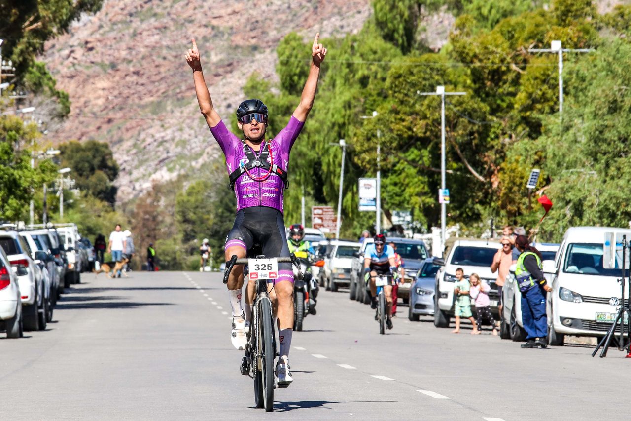 Men's winner Gustav Basson (Team DMS)