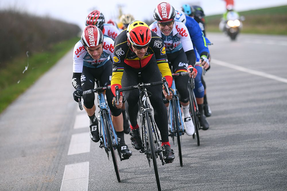 Philippe Gilbert pushes the pace in Paris-Nice.