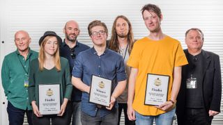 Acoustic Guitarist of the Year winner Alexandr Misko, plus finalists and judge Mike Dawes