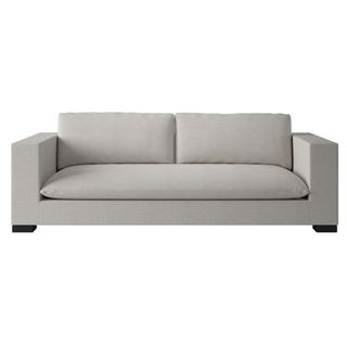 gray couch on a white background