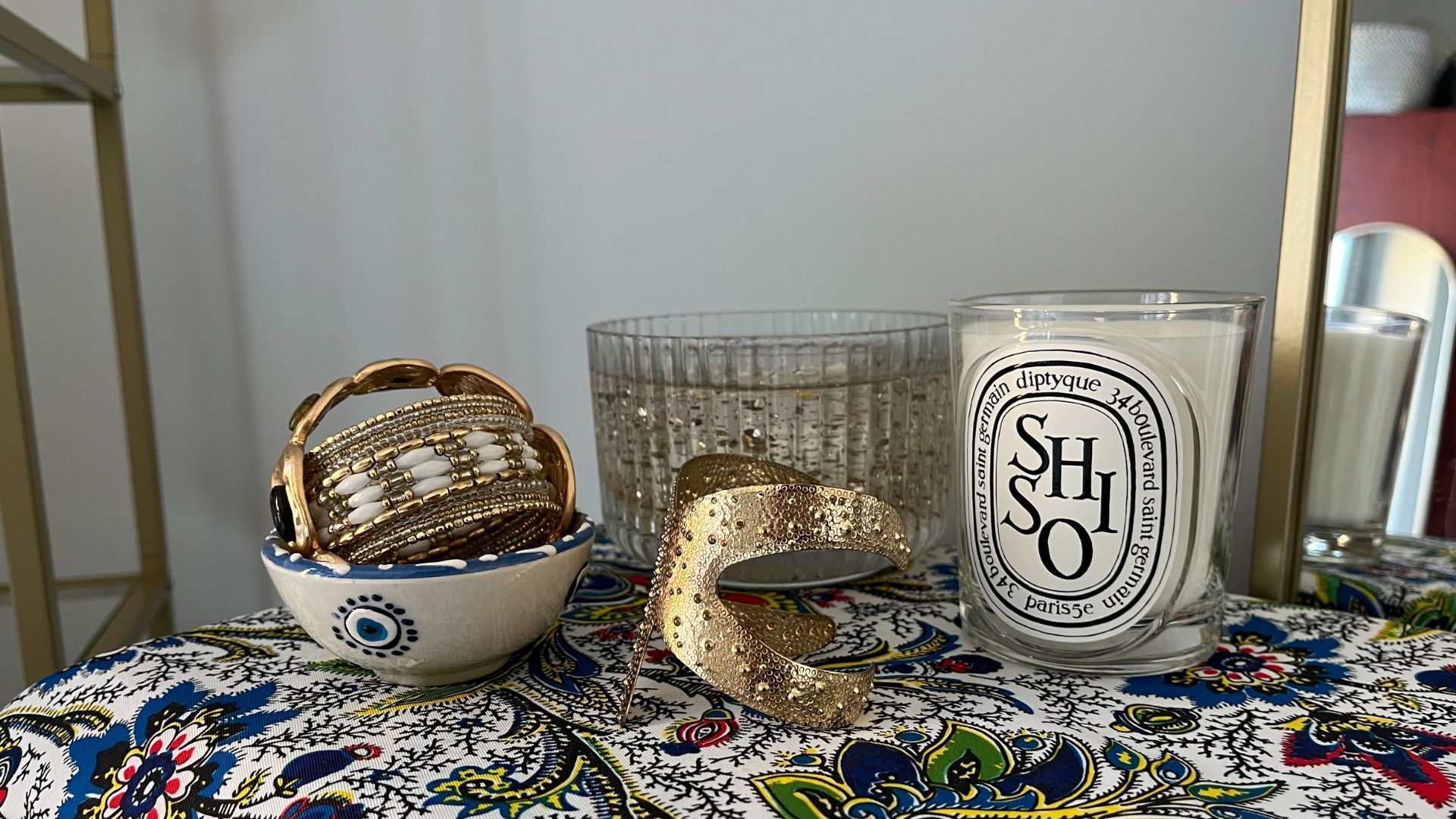 The new Shiso Diptyque candle in our expert, Emily's, home