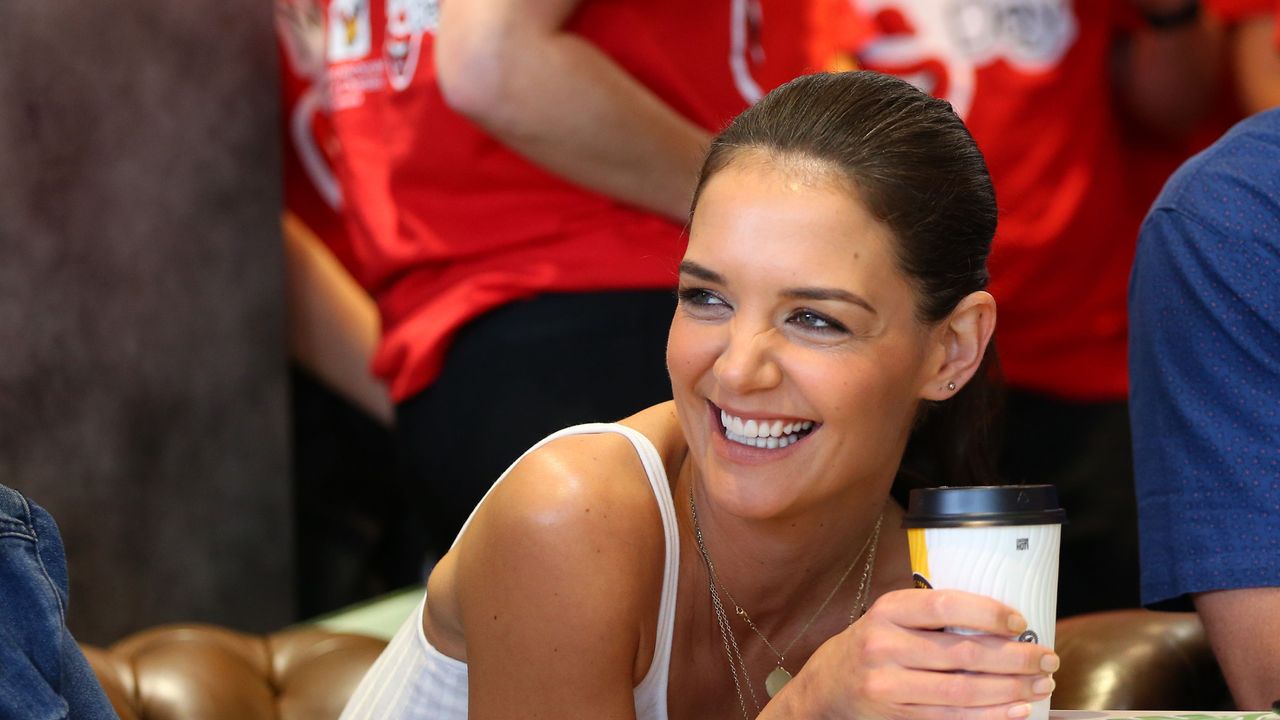 Katie Holmes Attends McHappy Day