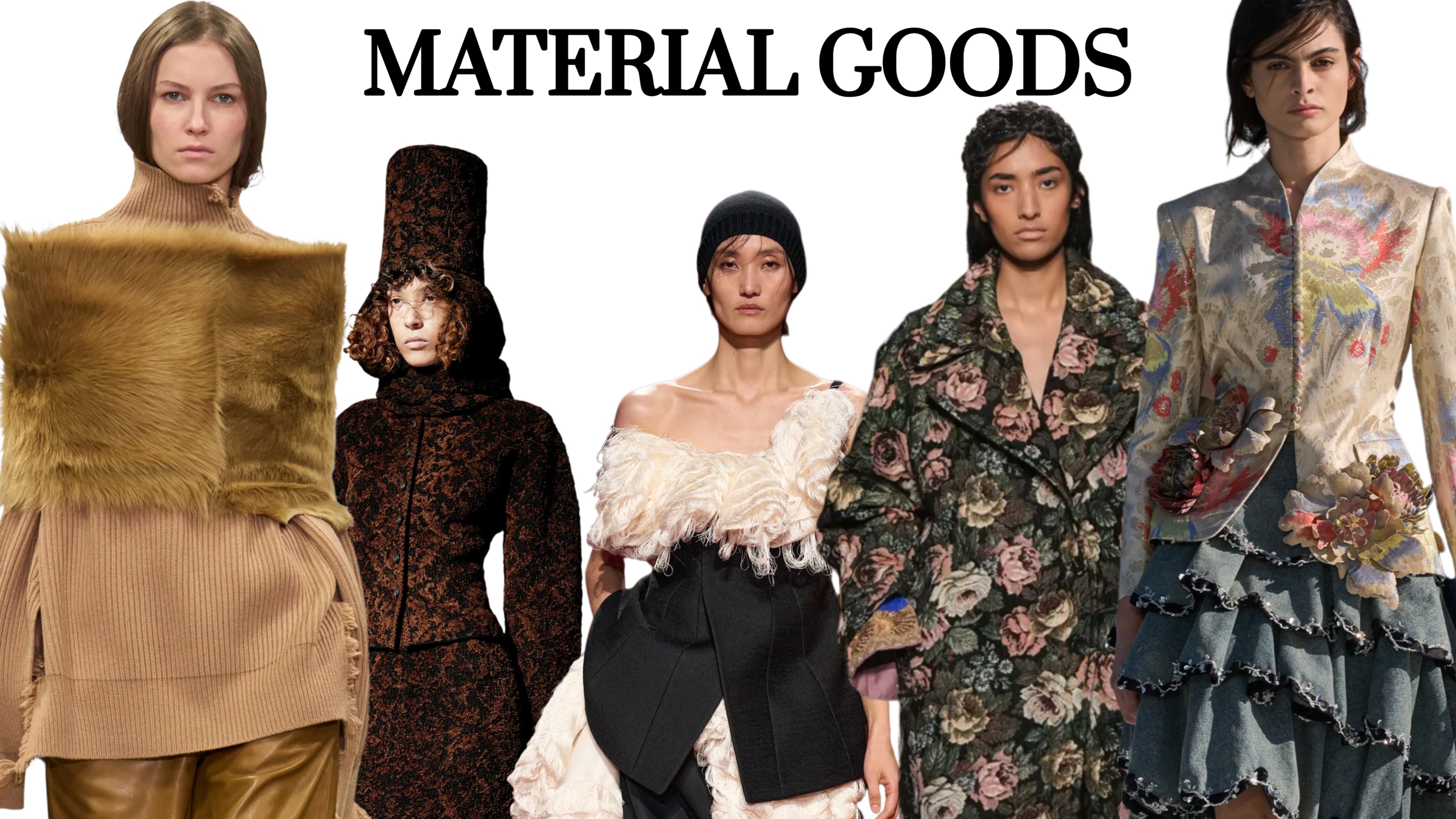 Fabric heavy pieces from the Fall 2026 collections