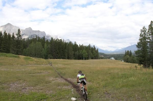 A rider on the final day of the TransRockies