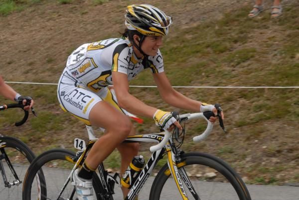 Evelyn Stevens (HTC-Columbia) at the GP de Plouay-Bretagne