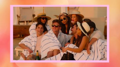 The cast of Selling the OC have fun at the beach