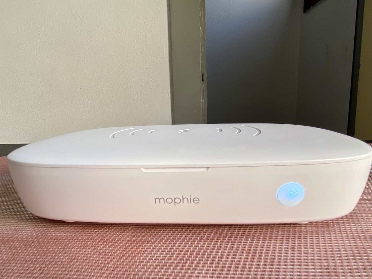 Mophie Uv Sanitizer Wireless Charging Front Button