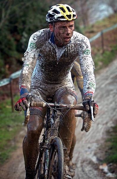 Sven Nys won his fourth Igorre, Spain World Cup round last year in extremely muddy conditions.