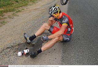 A rare vulnerable moment for Lance Armstrong in 2010