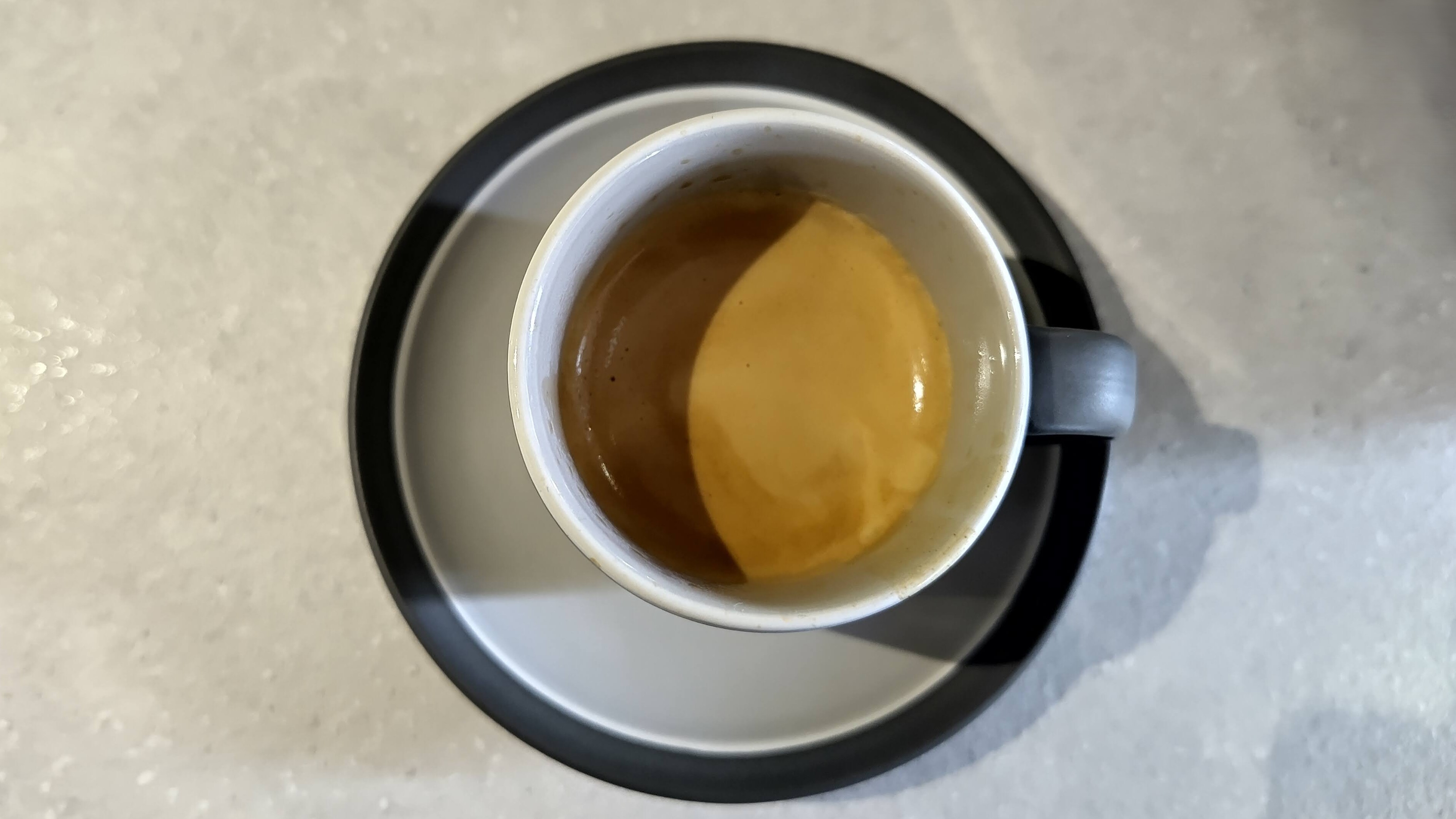 Espresso made using Sage Barista Touch Impress with Cold Brew