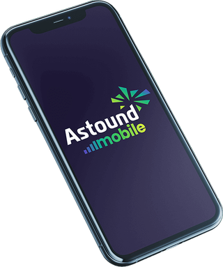 Astound Mobile on a mobile phone