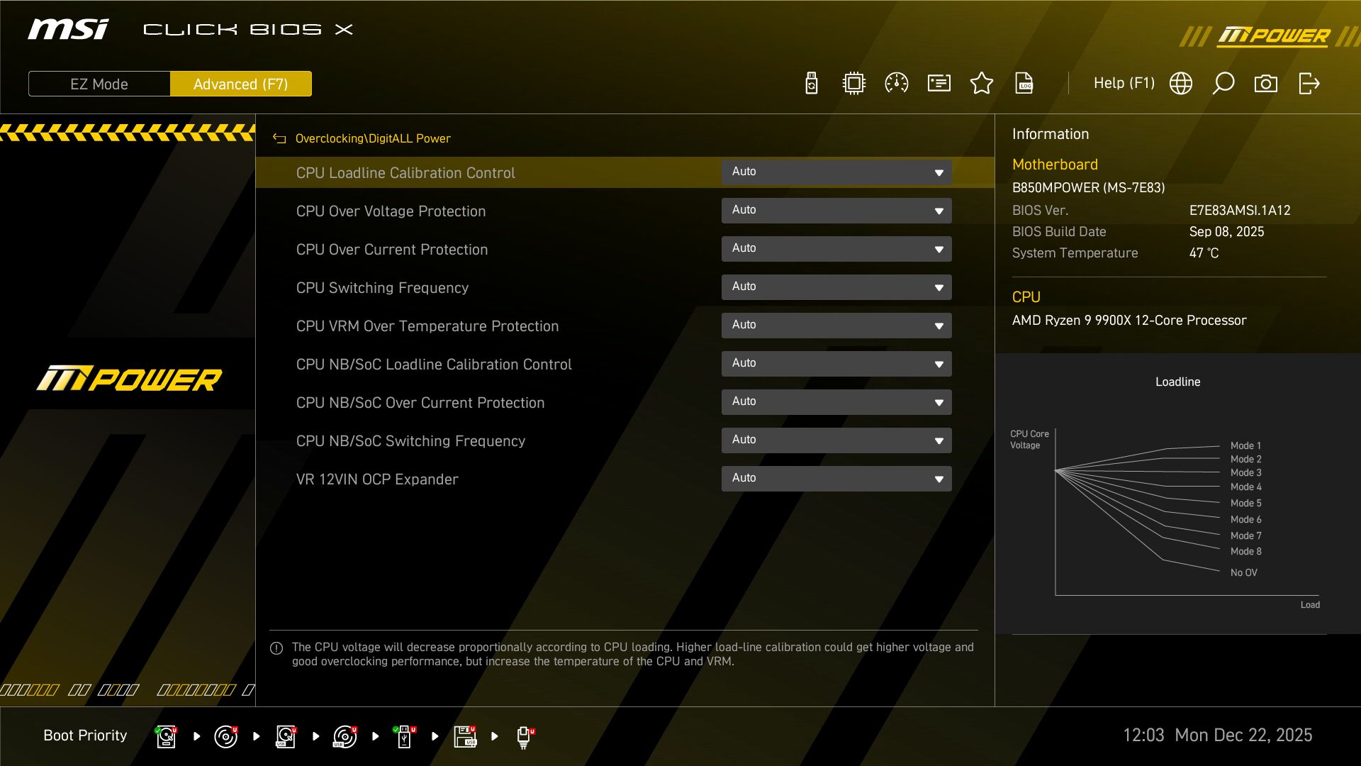 MSI B850 MPower - BIOS images