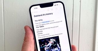 A note in iOS 18 with collapsable headers