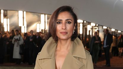 Anita Rani at Burberry's 2025 London Fashion Week show