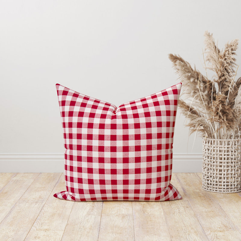 That Dutch Girl Gingham Cotton Pillow Cover | Wayfair