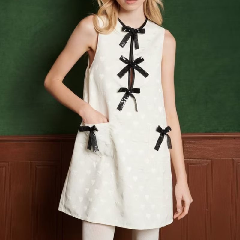 Sister Jane, Tamara Bow Embellished Heart Mini Dress