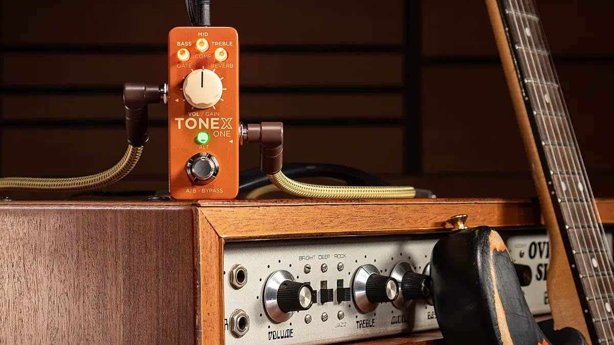 IK Multimedia Tonex One Double Special: the limited edition mini pedal comes preloaed with 20 modelled sounds from two of IK's own super-rare Dumbles.