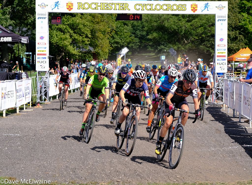 Amanda Miller (Boulder Cycle Sport) taking the hole-shot