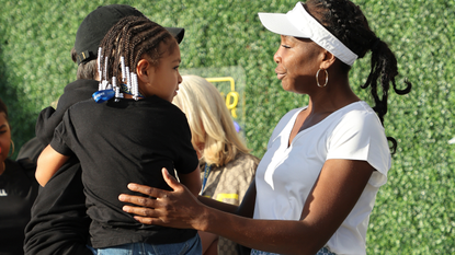 Venus Williams with her niece Alexis Olympia Ohanian Jr during Day 3 of the US Open 2022, 4th Grand Slam of the season, at the USTA Billie Jean King National Tennis Center on August 31, 2022 in Queens, New York City