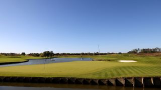 The 18th green at Le Golf National