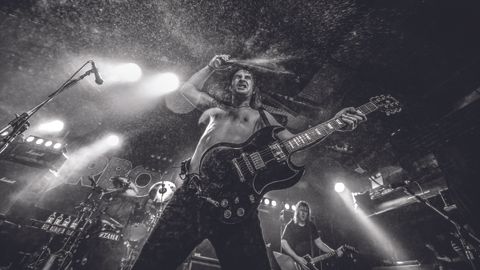 Joel O'Keeffe with Airbourne live in Belfast 2016